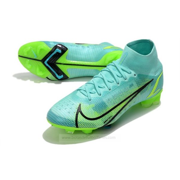 Nike Mercurial Superfly VIII Elite DF FG Impulse Turquesa Verde